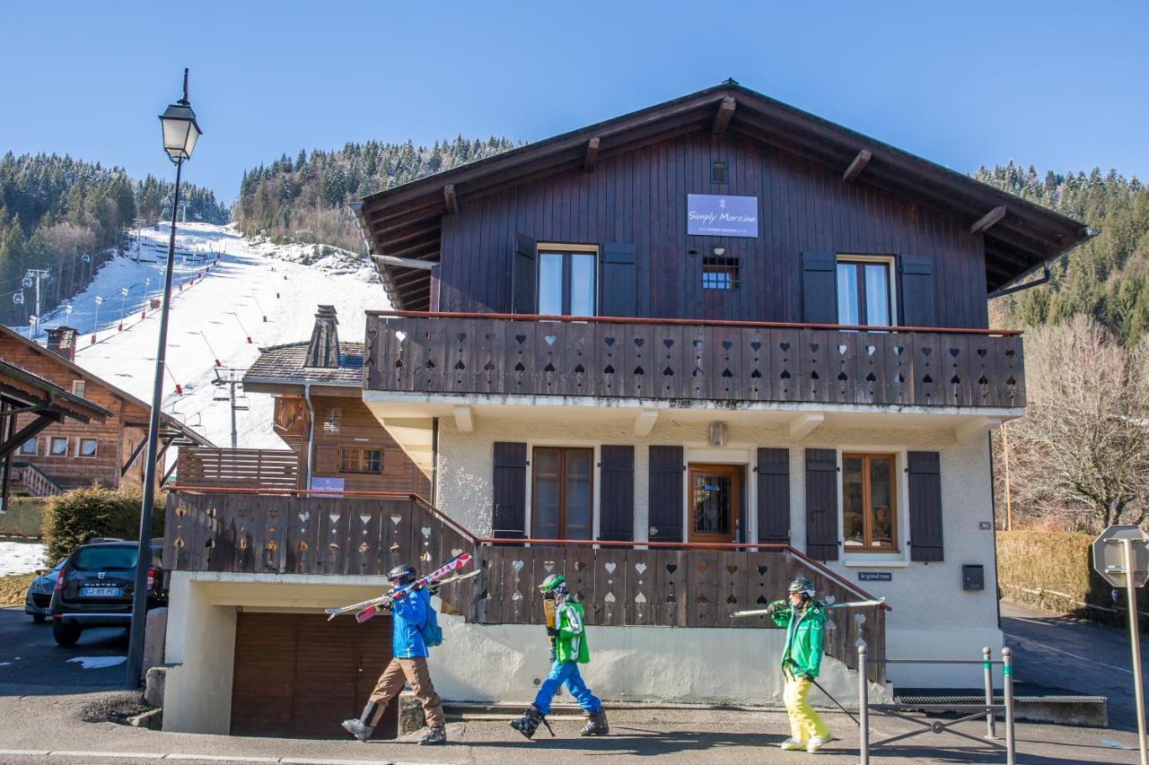 Simply Morzine - Chalet Coeur De มอร์ซีน ภายนอก รูปภาพ