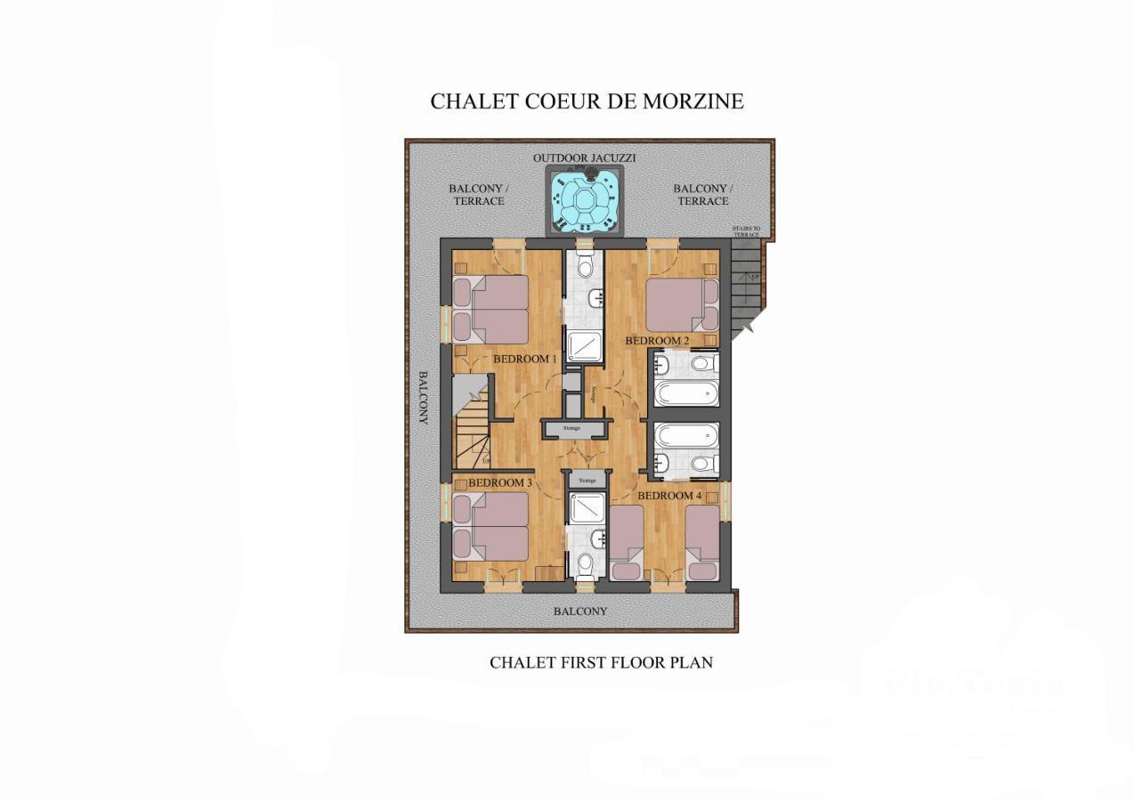 Simply Morzine - Chalet Coeur De มอร์ซีน ภายนอก รูปภาพ